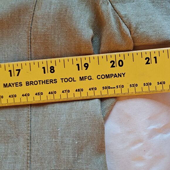 Eileen Fisher Jacket Womens Medium Linen Blend Button Front Casual Layering - Picture 12 of 13